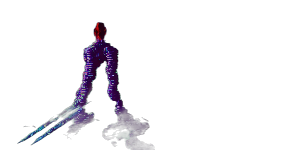 robot, creature, weapon, 3d render transparent PNG cut-out