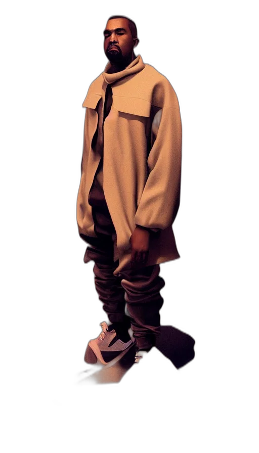 jacket, creature, staff, shoes, concept art, 3d render, photorealistic, cartoon transparent PNG cut-out