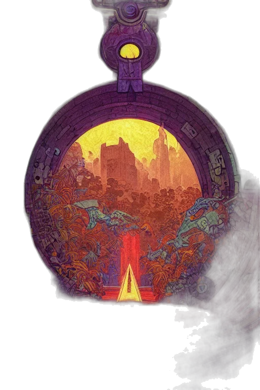 bottle, mask, crown, concept art transparent PNG cut-out