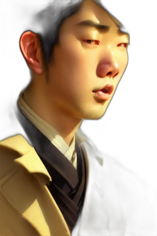 staff, face, jacket, photorealistic transparent PNG cut-out