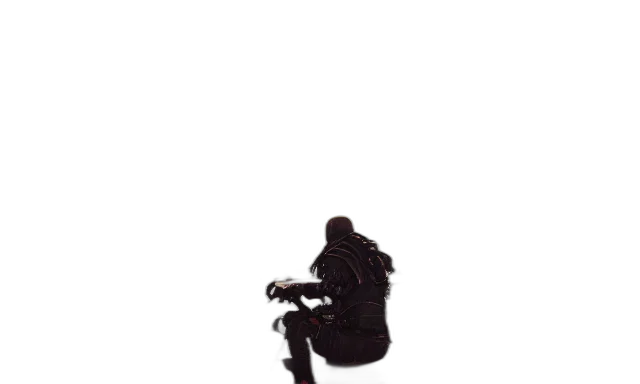 jacket, robot, weapon, creature transparent PNG cut-out
