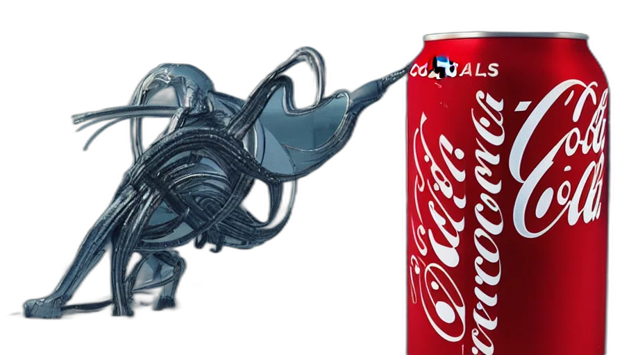 bottle, robot, weapon, food, 3d render, photorealistic, cyberpunk, vaporwave transparent PNG cut-out