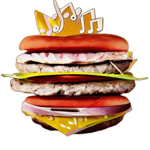 food, crown, animal, 3d render transparent PNG cut-out