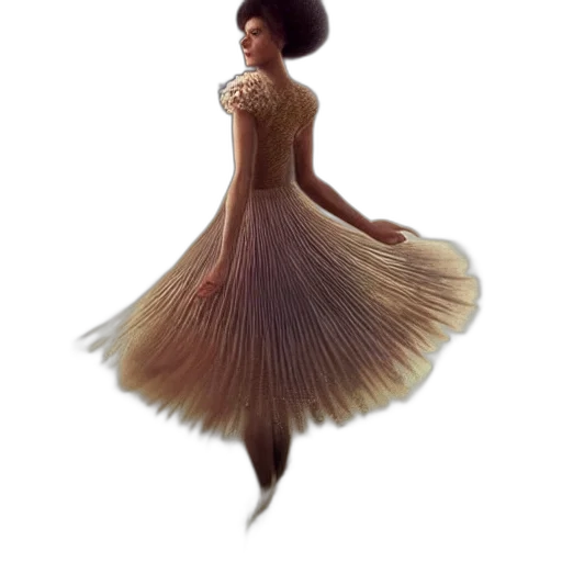 dress, hair, crown, hat, fantasy art, concept art, 3d render, photorealistic transparent PNG cut-out