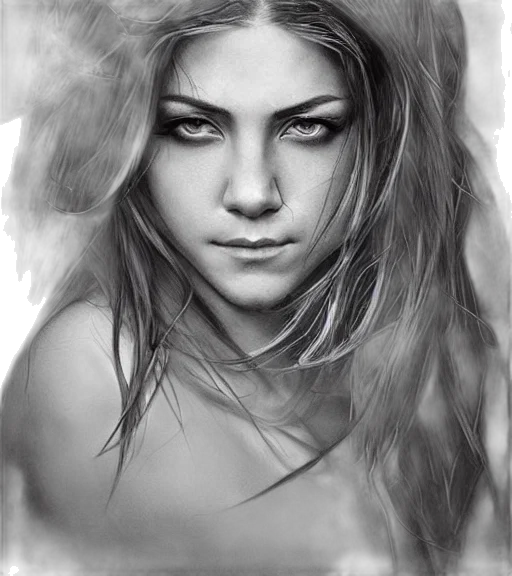 face, hair, creature, mask, photorealistic, pencil sketch, comic book art, fantasy art transparent PNG cut-out