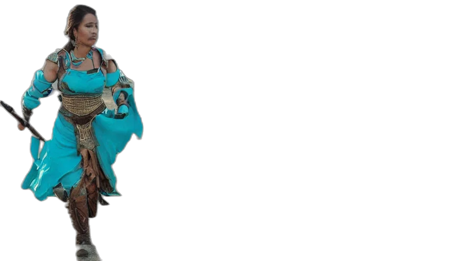umbrella, dress, jacket, staff transparent PNG cut-out