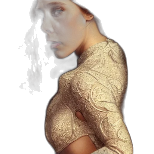 dress, jewelry, face, mask, photorealistic, fantasy art, concept art, 3d render transparent PNG cut-out