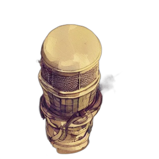 bottle, crown, jewelry, weapon, concept art, 3d render, pixel art, photorealistic transparent PNG cut-out