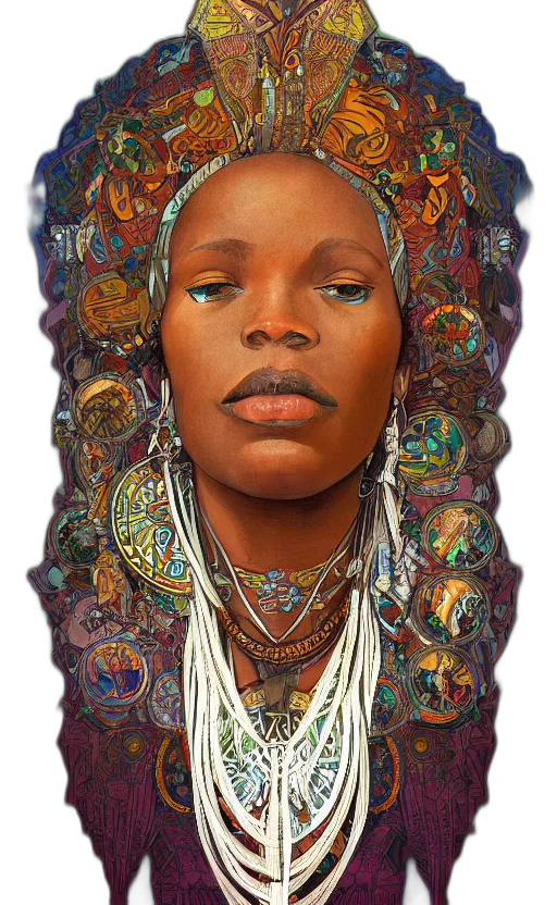 face, jewelry, crown, mask, photorealistic, fantasy art, concept art, oil painting transparent PNG cut-out