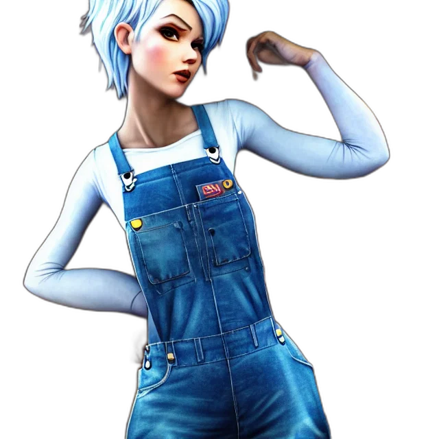 staff, dress, robot, concept art, cartoon, fantasy art, photorealistic, blue transparent PNG cut-out