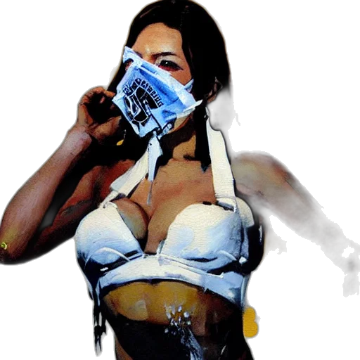 robot, weapon, mask, cyberpunk, concept art, comic book art, photorealistic, greg transparent PNG cut-out