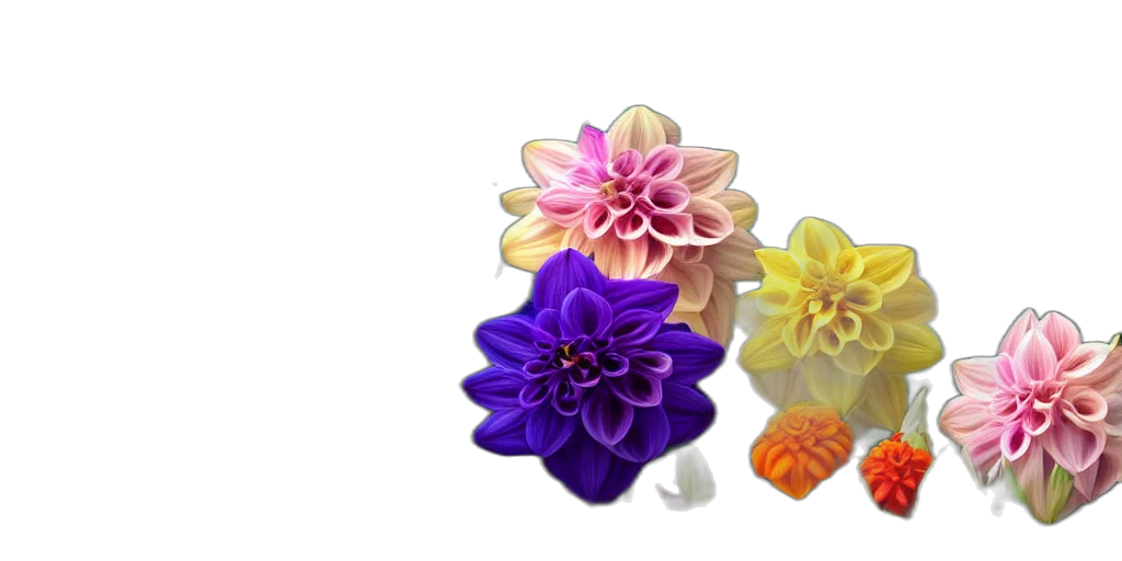 flower, jewelry, crown, 3d render, photorealistic, colorful, pastel, neon transparent PNG cut-out