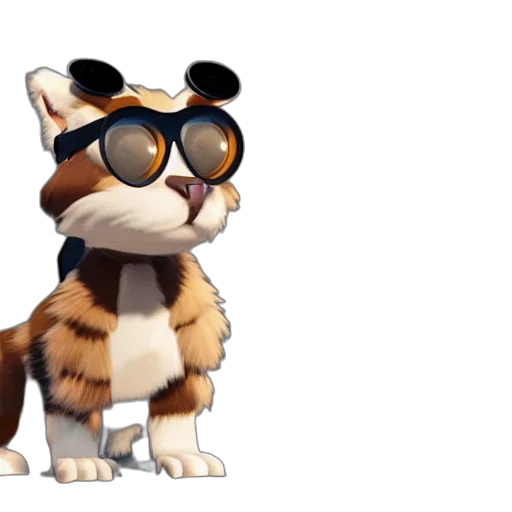 animal, staff, 3d render, concept art, cartoon, furry, avatar, oculus transparent PNG cut-out