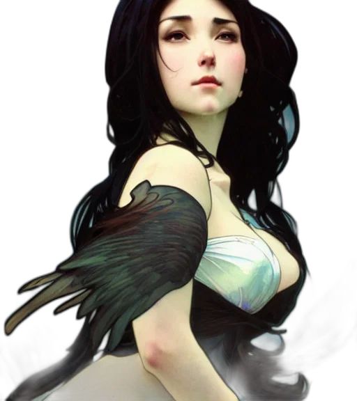 fantasy art, concept art, photorealistic, comic book art, underwater, dark, monochrome, character transparent PNG cut-out