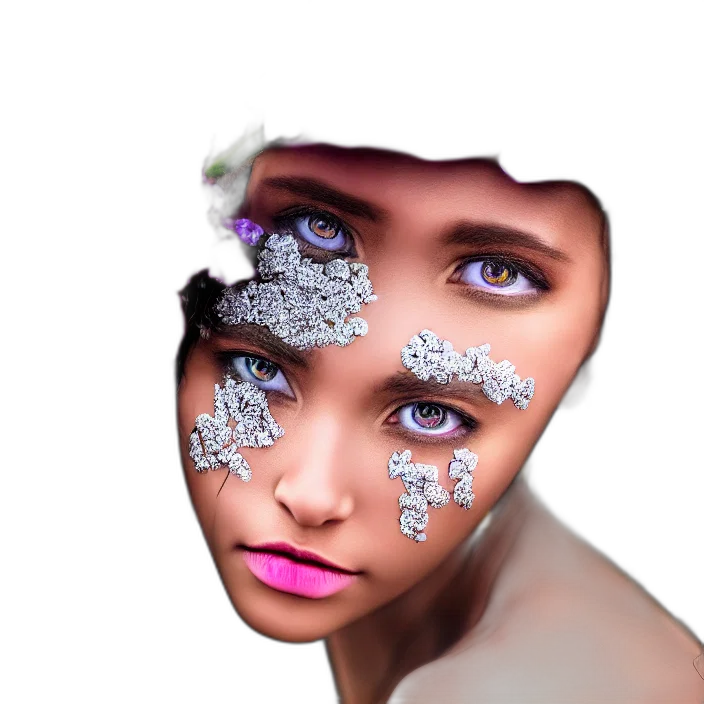 mask, face, jewelry, crown, photorealistic, 3d render, fantasy art, concept art transparent PNG cut-out