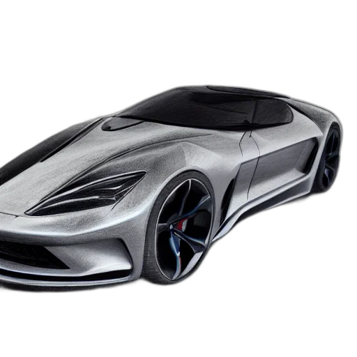 car, 3d render, photorealistic, concept art, concept, pencil, drawing, new transparent PNG cut-out