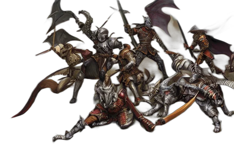 sword, dragon, weapon, staff, fantasy art, concept art, 3d render, photorealistic transparent PNG cut-out