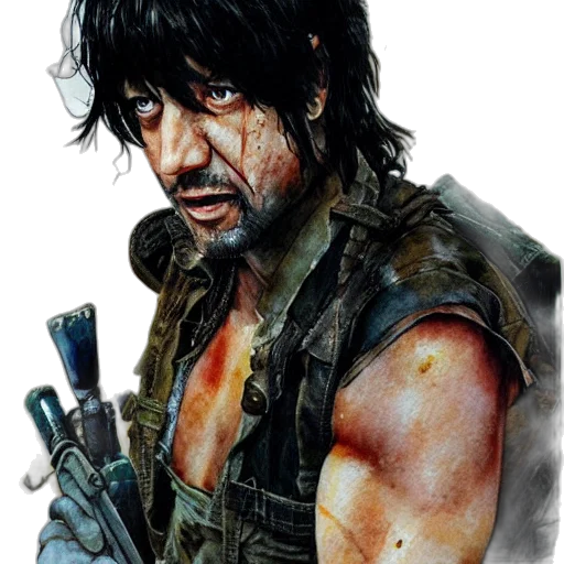 photorealistic, comic book art, concept art, fantasy art transparent PNG cut-out