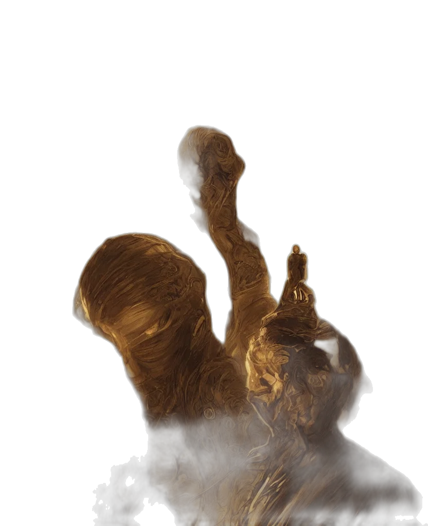 hair, creature, animal, mask, 3d render, concept art, photorealistic, fantasy art transparent PNG cut-out