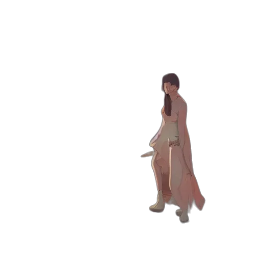 dress, staff, creature, sword transparent PNG cut-out