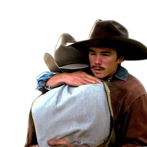 hat, romantic, scene, brokeback transparent PNG cut-out