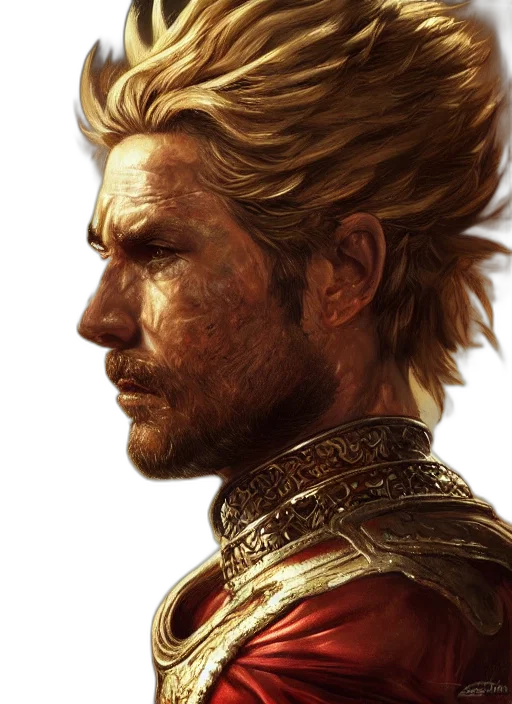 face, hair, sword, dragon transparent PNG cut-out