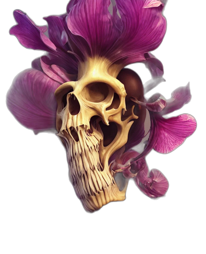 flower, crown, mask, face transparent PNG cut-out