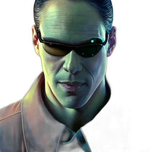 robot, face, mask, jacket transparent PNG cut-out