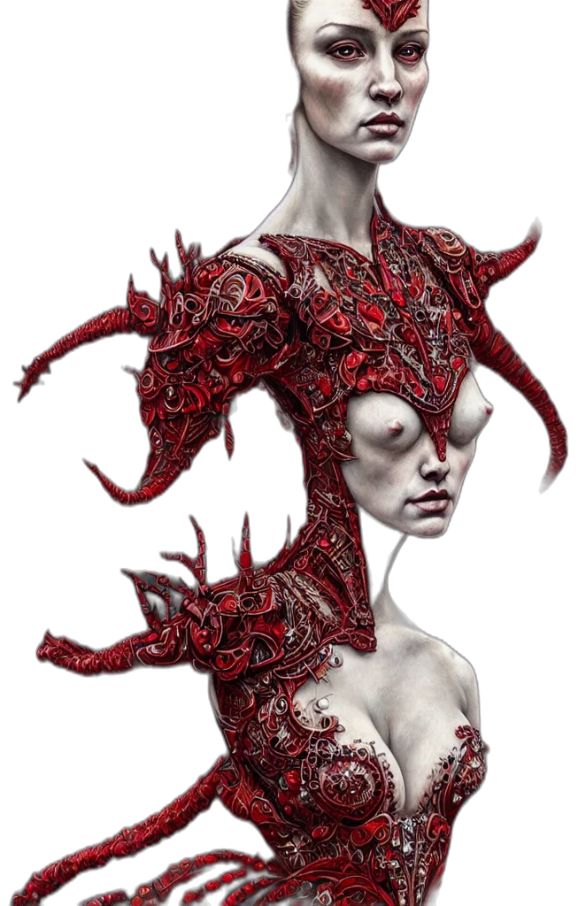mask, creature, dress, crown transparent PNG cut-out