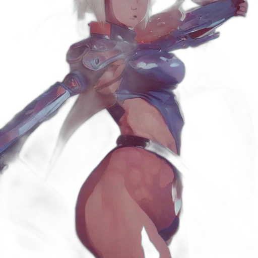 weapon, robot, sword, dress, concept art, fantasy art, cyberpunk, anime transparent PNG cut-out