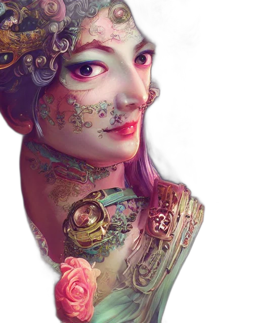 mask, face, jewelry, robot transparent PNG cut-out