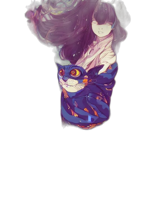 bottle, mask, creature, staff transparent PNG cut-out