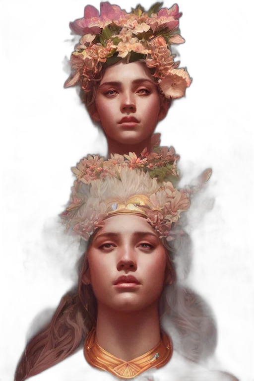 crown, face, mask, hat, photorealistic, concept art, fantasy art, oil painting transparent PNG cut-out