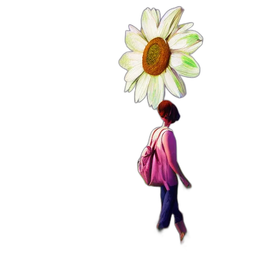 flower, staff, umbrella, jewelry, photorealistic, oil painting, watercolor, 3d render transparent PNG cut-out