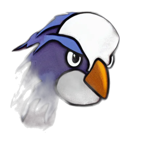 animal, staff, hat, watercolor, pixel art, concept art, 3d render, blue transparent PNG cut-out