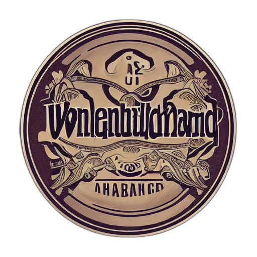 logo, gin, distillery, named transparent PNG cut-out