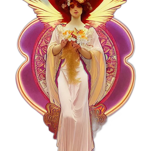 concept art, fantasy art, pixel art, photorealistic, red, golden, beautiful, orchid transparent PNG cut-out