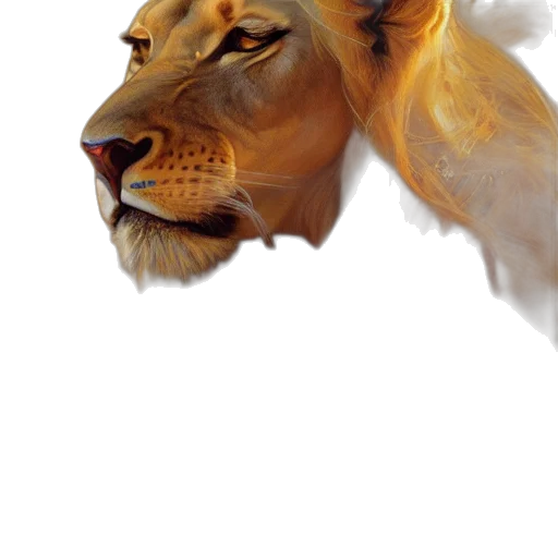 crown, animal, staff, face transparent PNG cut-out