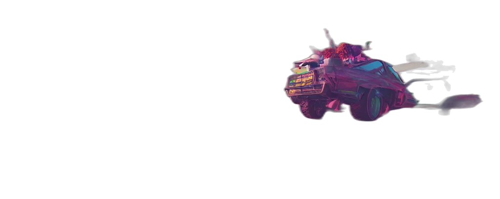 car, weapon, dragon, robot, 3d render, concept art, pixel art, vaporwave transparent PNG cut-out