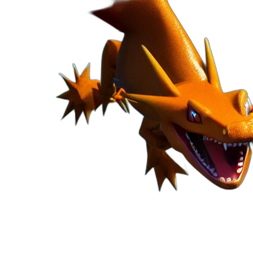 dragon, creature, animal, staff, 3d render, concept art, fantasy art, photorealistic transparent PNG cut-out