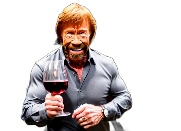 photorealistic, photo, chuck, norris transparent PNG cut-out