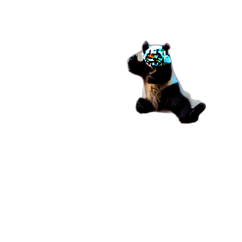 creature, animal, robot, mask, 3d render, pixel art, concept art, vaporwave transparent PNG cut-out