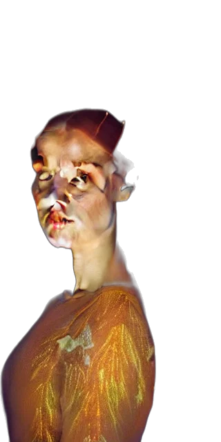face, mask, dress, jewelry, 3d render, photorealistic, concept art, oil painting transparent PNG cut-out