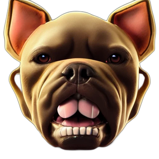 animal, face, photorealistic, 3d render transparent PNG cut-out