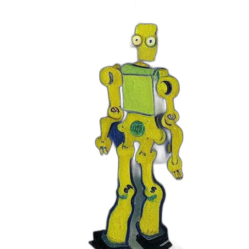 robot, 3d render, concept art, cartoon transparent PNG cut-out