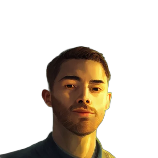 face, staff, animal, jacket, photorealistic, concept art, pixel art, cartoon transparent PNG cut-out