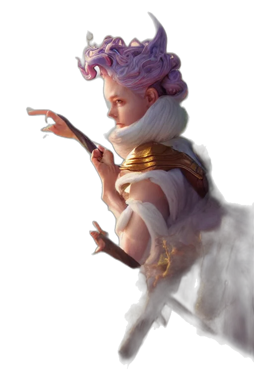 dragon, staff, crown, creature, fantasy art, concept art, 3d render, photorealistic transparent PNG cut-out