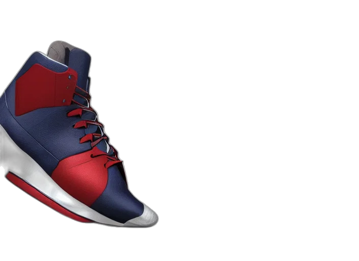 shoes, 3d render, basketball, sneakers transparent PNG cut-out