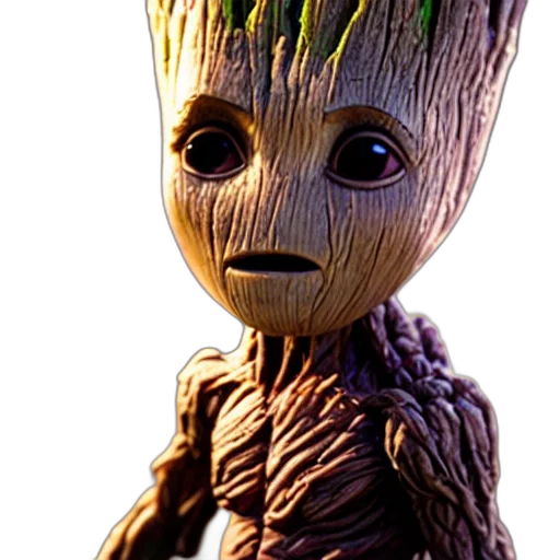 creature, tree, staff, robot, 3d render, concept art, photorealistic, comic book art transparent PNG cut-out
