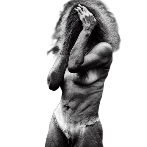 creature, animal, hair, mask, photorealistic, concept art, fantasy art, 3d render transparent PNG cut-out
